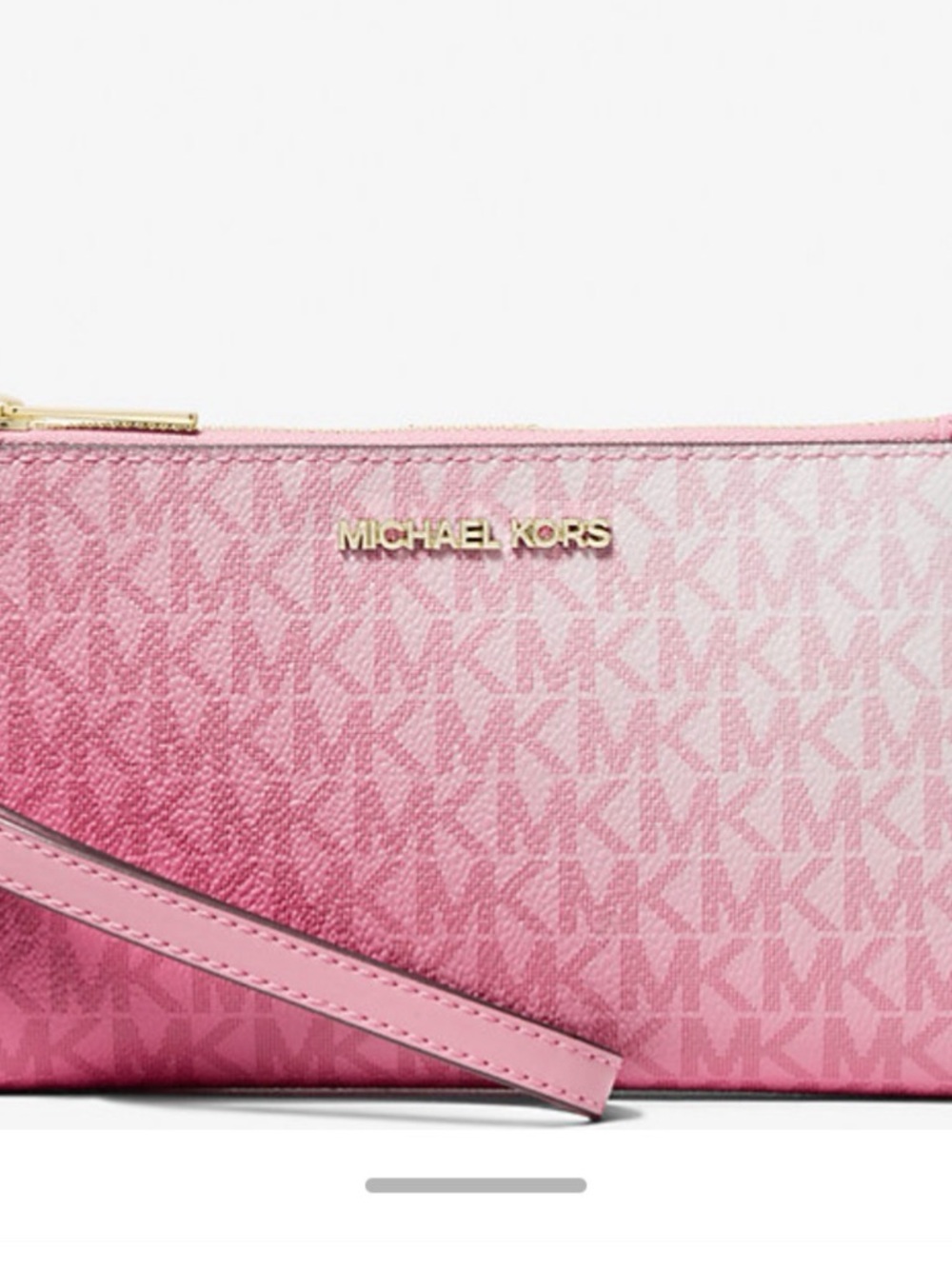 Michael Kors Pink Gradient Logo Tote, Backpack & Wristlet Set - Picture 16 of 16